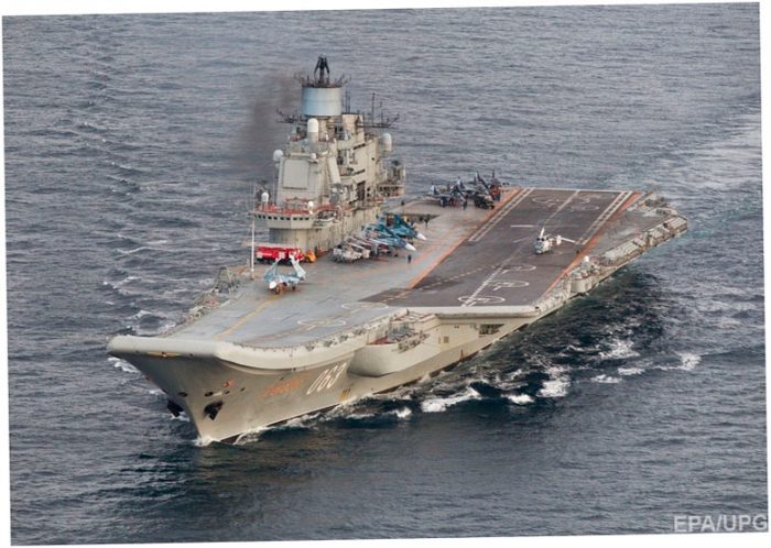 «Адмирал Кузнецов» на всех парах сейчас идущий в Средиземноморье