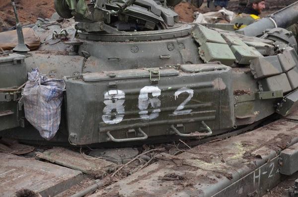 украинские бойцы угнали у россиян танк Т-72Б1